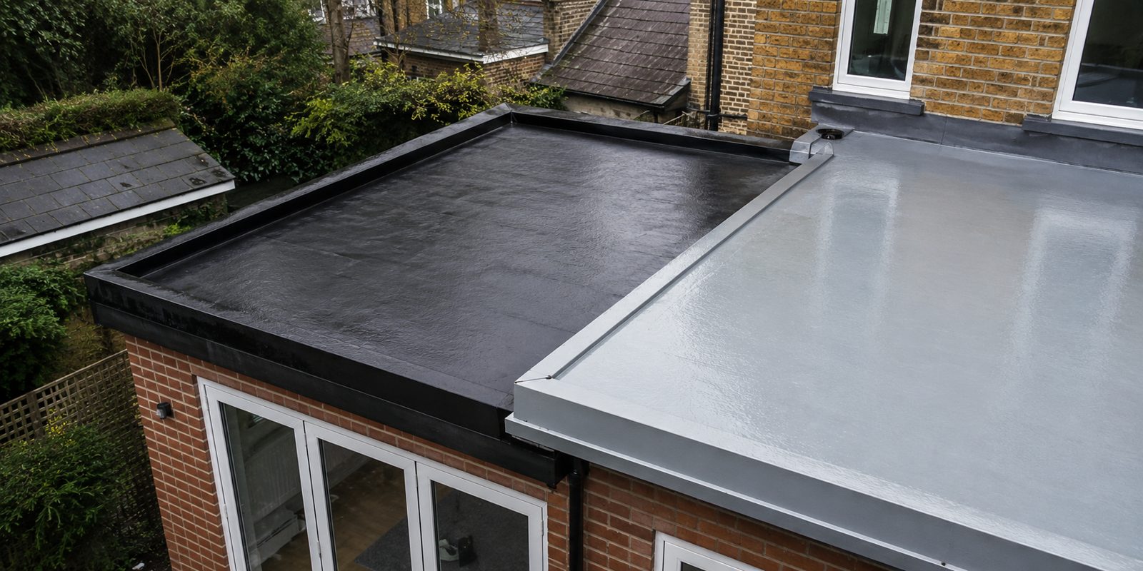 Flat roof on a UK house extension